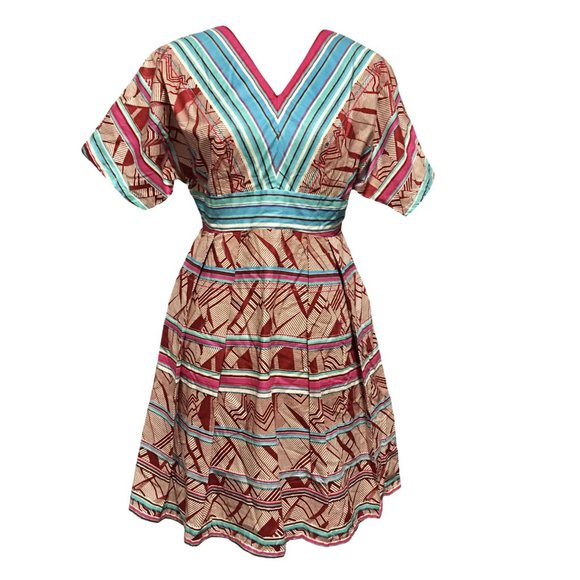 Woodin West African Wax Print Dress - NWT - Picture 2 of 7